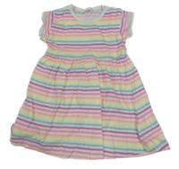 Bílo-barevné pruhované šaty ZEEMAN