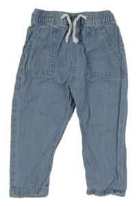 Světlemodré crop rifle lupilu