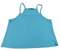 Azurový crop top Matalan