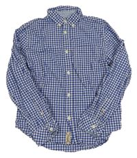 Modro-bílá kostkovaná košile H&M