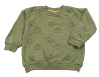 Khaki mikina s medvědy Nutmeg