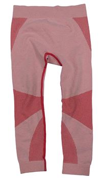 Červené melírované spodní funkční legíny Crivit