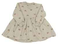 Světlešedé melírované teplákové šaty s duhami John Lewis