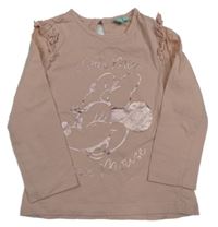 Růžové triko s Minnie a volánky Disney