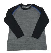 Tmavošedo-černé spodní triko Pocopiano