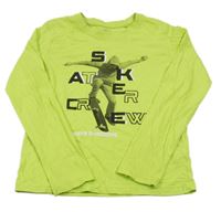 Limetkové triko se skateboardistou Y.F.K.