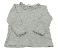Šedé melírované triko H&M