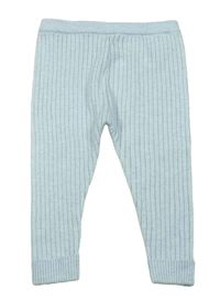 Světlemodré žebrované pletené tepláky Nutmeg