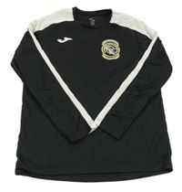 Černo-bílé sportovní triko s potiskem Joma