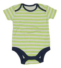 Limetkovo-bílé pruhované body Tu