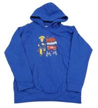 Modrá mikina s Hasičem Samem a kapucí AWDis