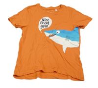 Oranžové tričko se žralokem
