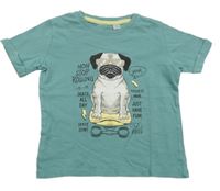 Zelené tričko se psem