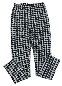 Šedo-černé kostkované legíny Shein