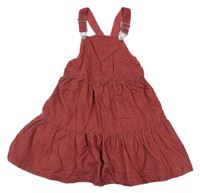 Hnědé manšestrové laclové šaty H&M