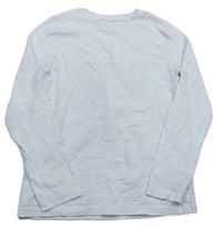 Bílé triko s potiskem na zádech H&M