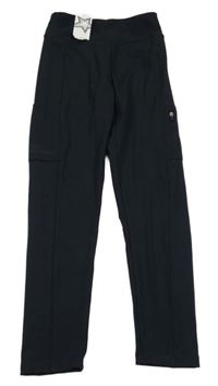 Nové - černé sportovní legíny s kapsami dunnes