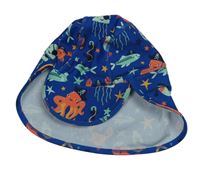 Tmavomodrá UV kšiltovka s podmořským světem 