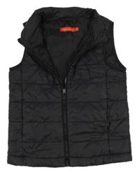 Černá šusťáková zateplená vesta 