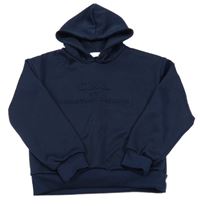 Tmavomodrá sportovní mikina s kapucí Christian Lacroix