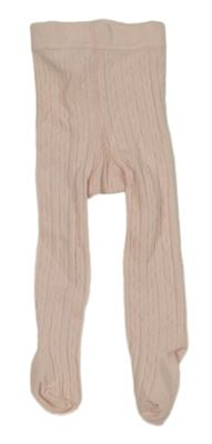 Světlerůžové vzorované punčocháče Next