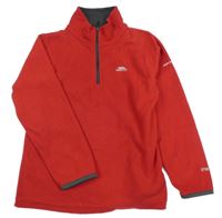 Červená fleecová funkční mikina s logem Trespass