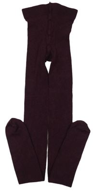 Fialové melírované punčocháče 