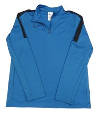 Tmavomodro-černá sportovní mikina s logem Nike
