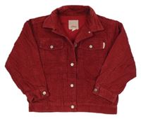 Vínová manšestrová podšitá bunda S. Oliver