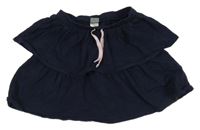 Tmavomodrá vrstvená sukně Next