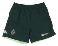 Tmavozelené plážové kraťasy s logem Kappa