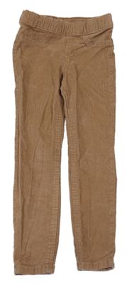 Hnědé elastické manšestráky H&M