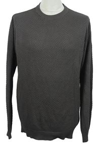 Pánský hnědý vzorovaný svetr Primark 