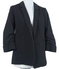 Dámský černý sakový cardigán s řasenými rukávy Dorothy Perkins 