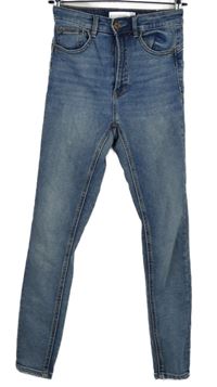 Dámské světlemodré skinny rifle Stradivarius 