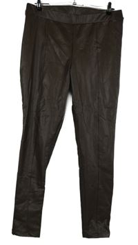 Dámské hnědé koženkové tregíny Primark 