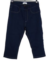 Dámské tmavomodré capri džegíny Janina 