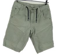 Pánské světlekhaki teplákovo/riflové kraťasy 