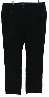 Dámské černé sametovo/riflové kalhoty Bexley´s 
