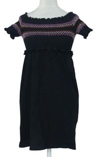 Dámské černé žabičkové šaty Miss Selfridge 