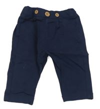 Tmavomodré plátěné kalhoty Mothercare