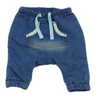 Modré baggy teplákové rifle