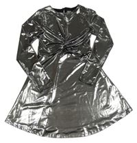 Stříbrné šaty Zara