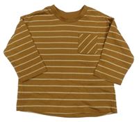 Hnědé pruhované triko Matalan