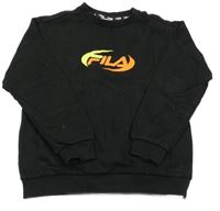 Černá mikina s logem FILA