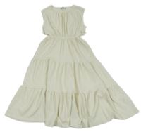 Smetanové šaty s volány C&A