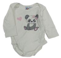 Bílé body s pandou BUBBLE GUM