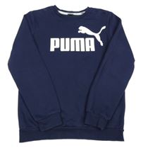 Tmavomodrá mikina s potiskem Puma
