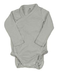 Bílo-modré zavinovací body s pruhy H&M