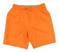 Neonově oranžové plážové kraťasy Primark